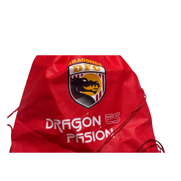 Bolsa tipo mochila (tela roja)